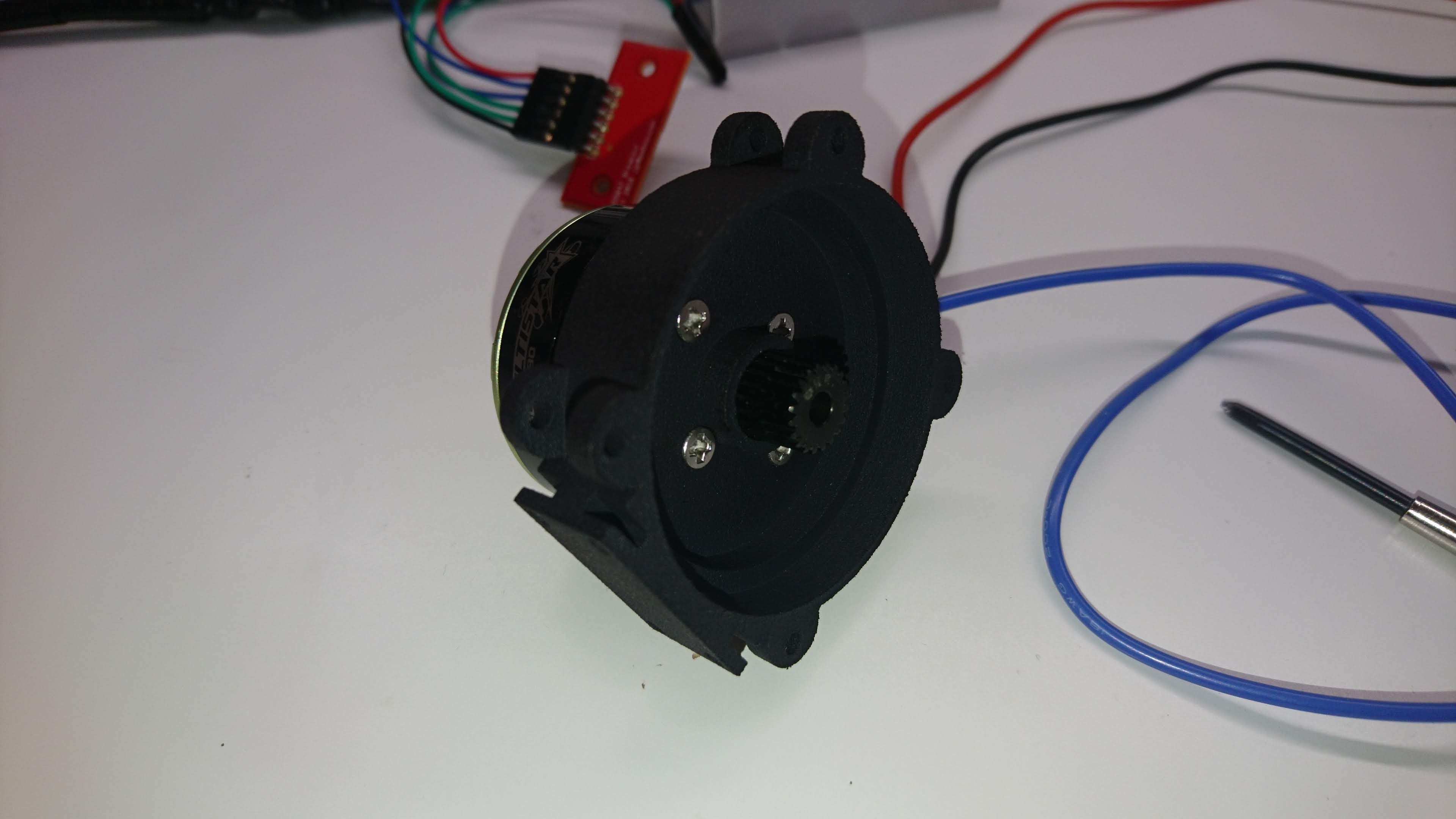 Housing mounted onto motor