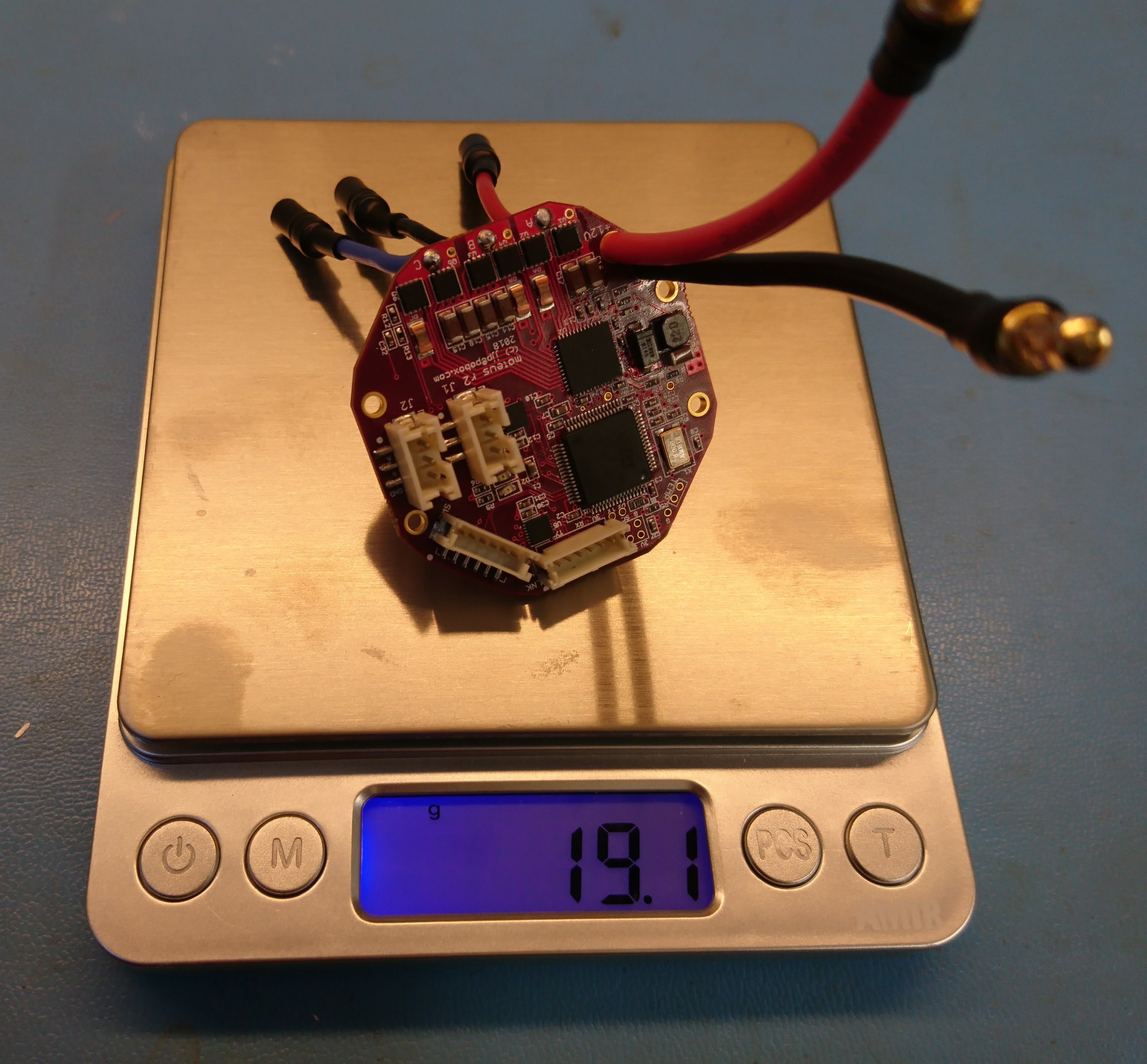 Board finished with all parts and leads attached