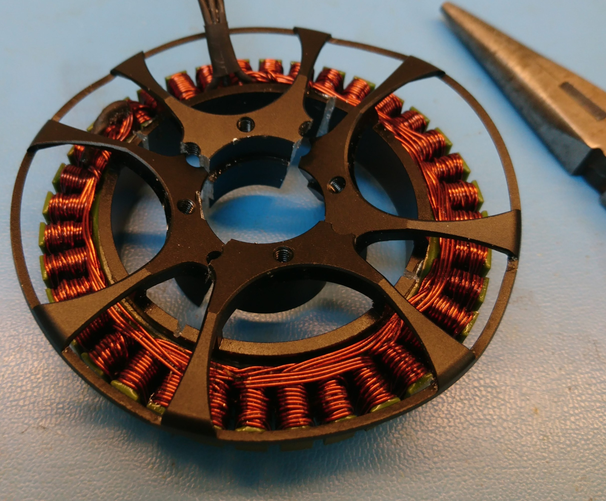 Beginning to pry the back off