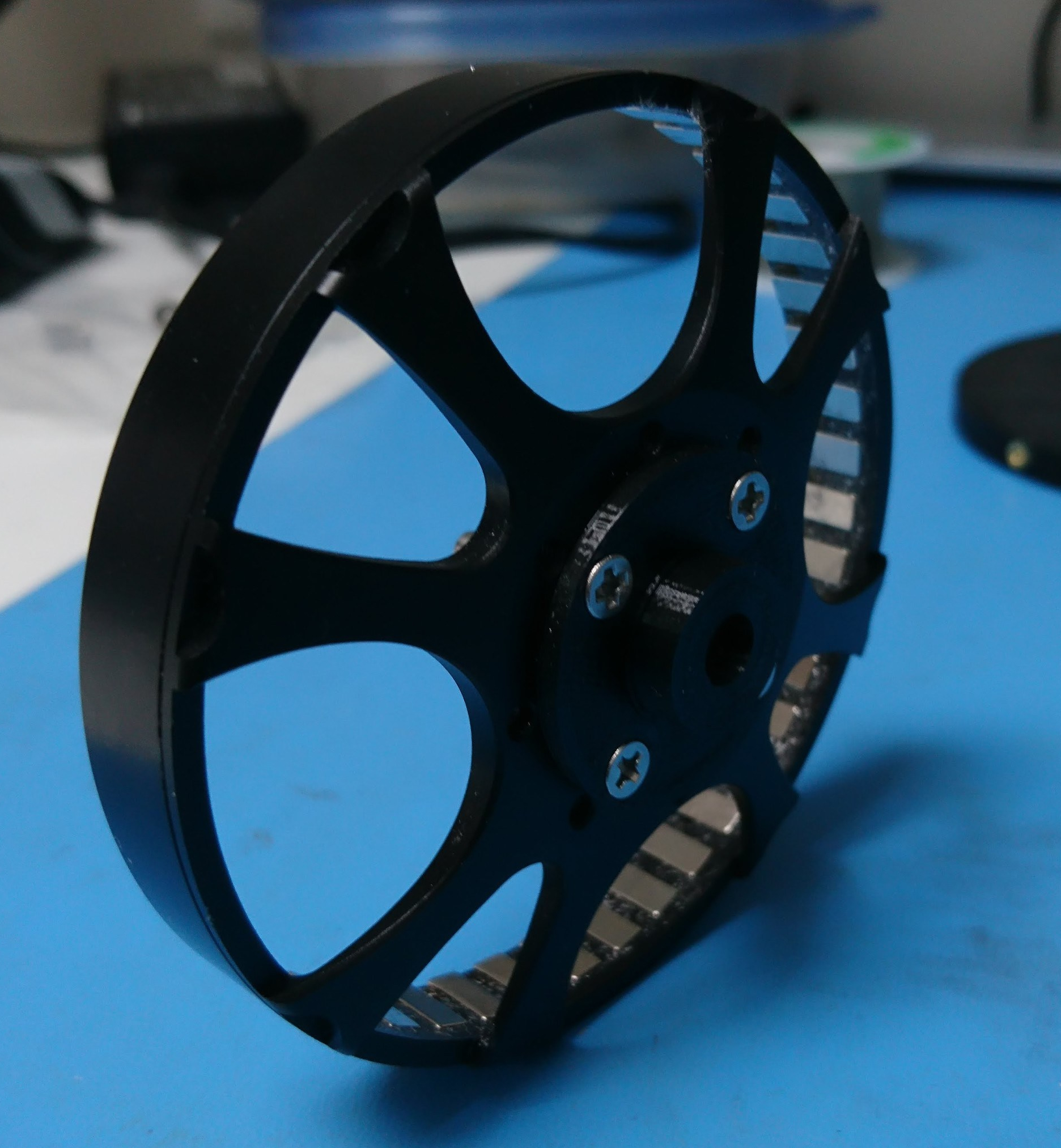 Rotor with sun gear, back view