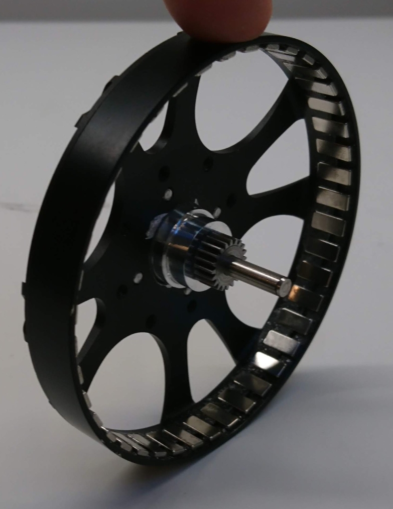 Sun gear mounted in holder