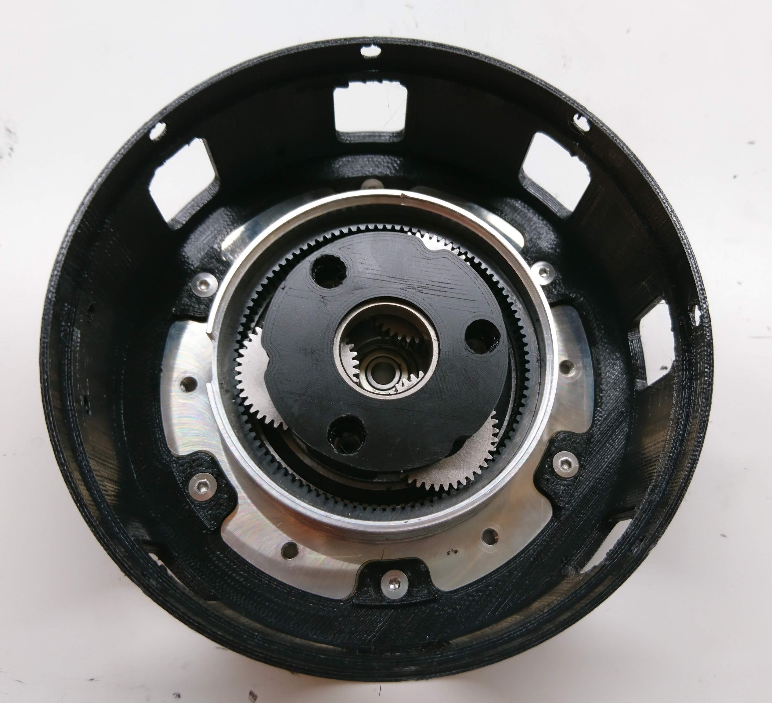 Planet input partially assembled