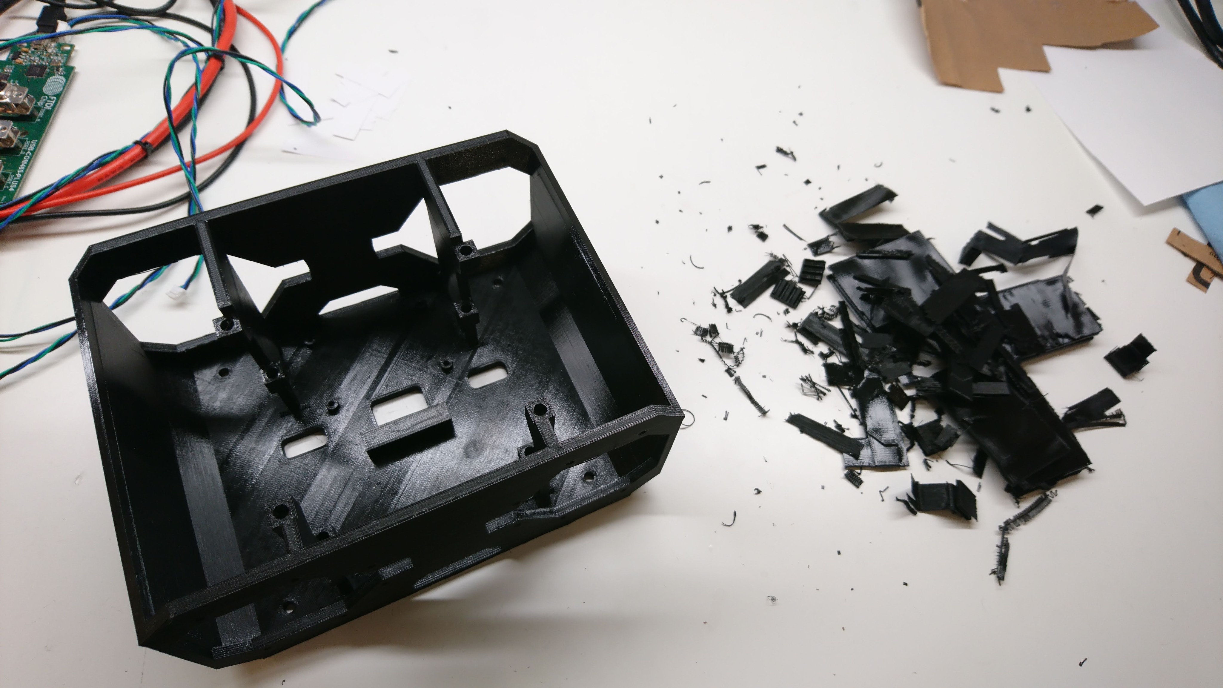 Chassis with support removed