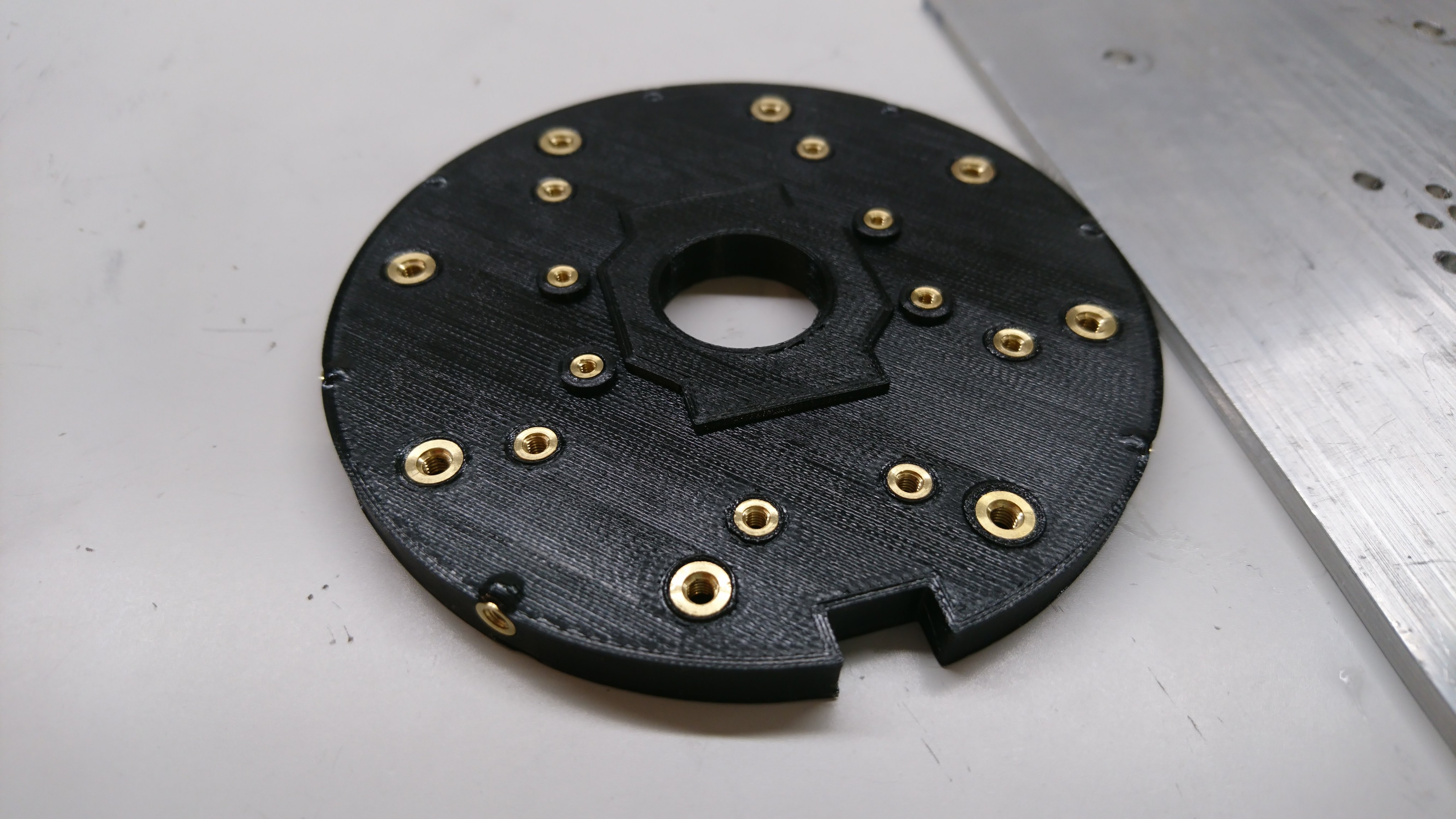 Inserts in back plate