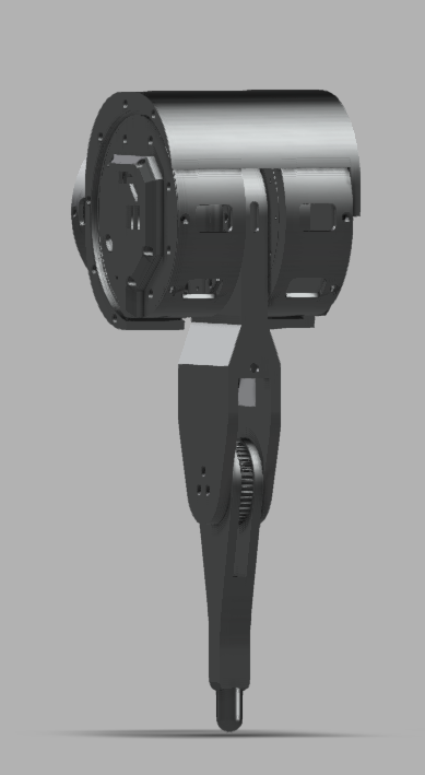 F360 rendering of leg
