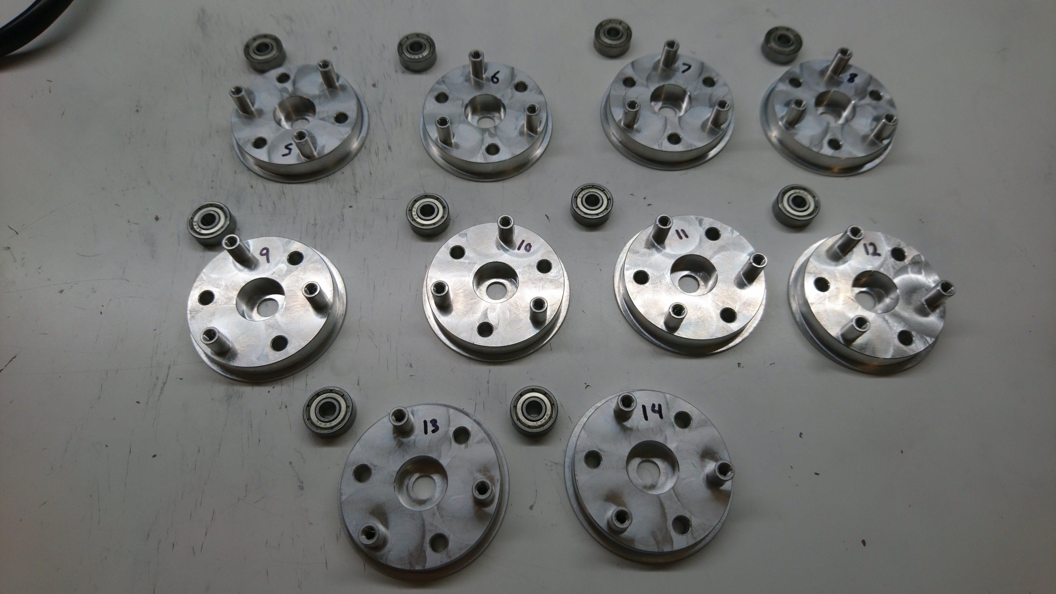 Planet outputs and output bearings