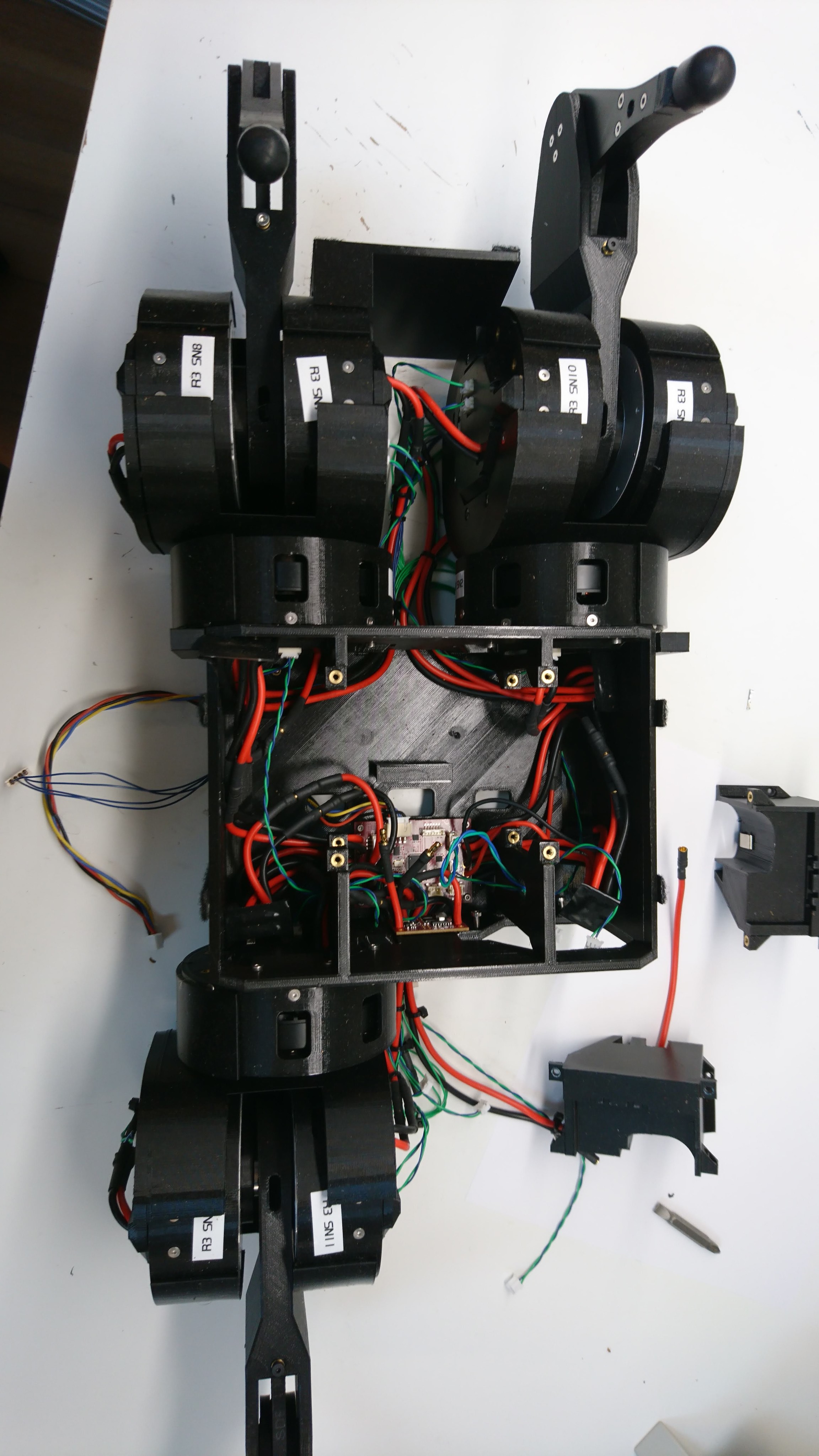 The remaining 3 non-broken legs from Maker Faire