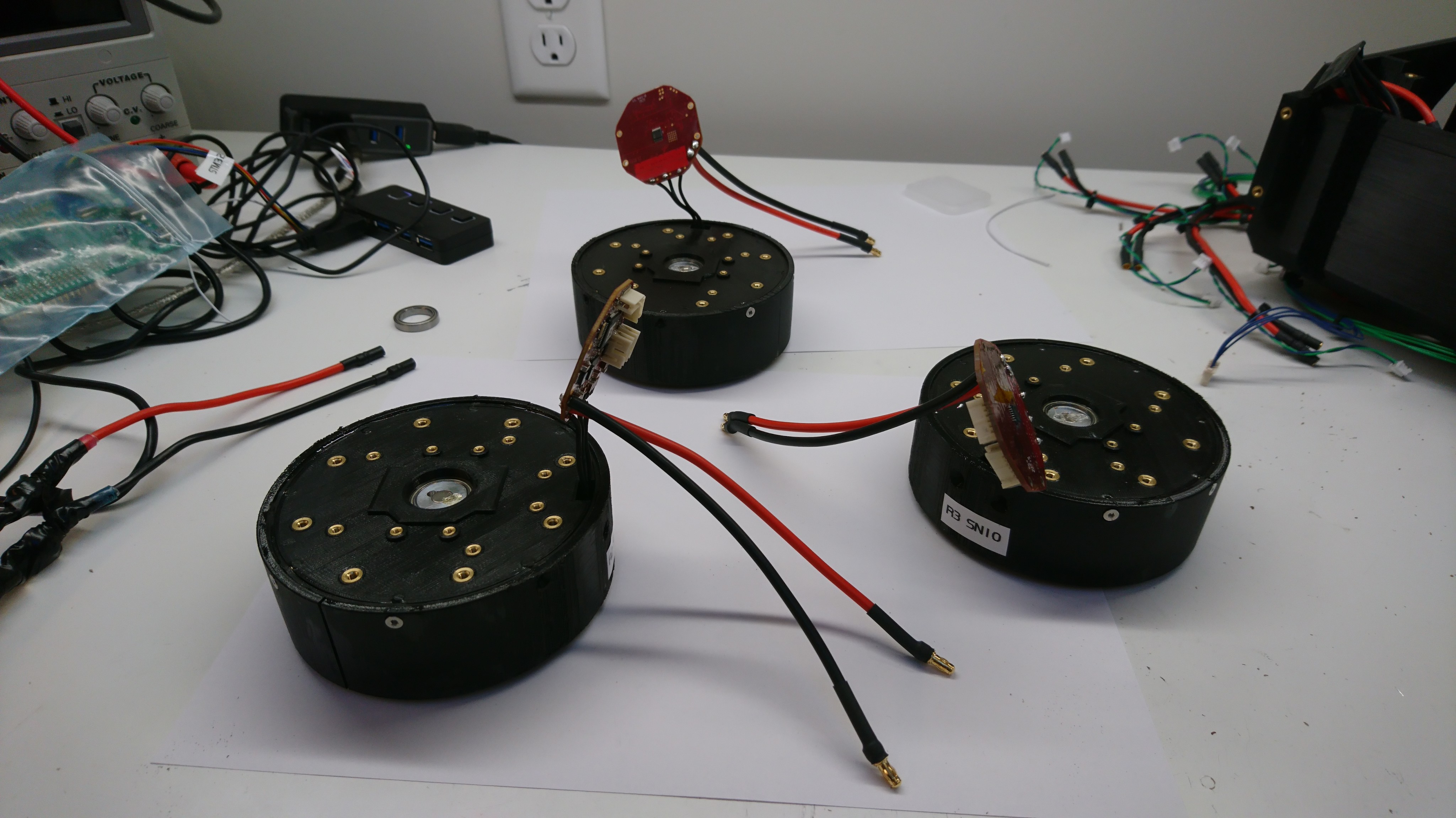 Motors with longer power leads