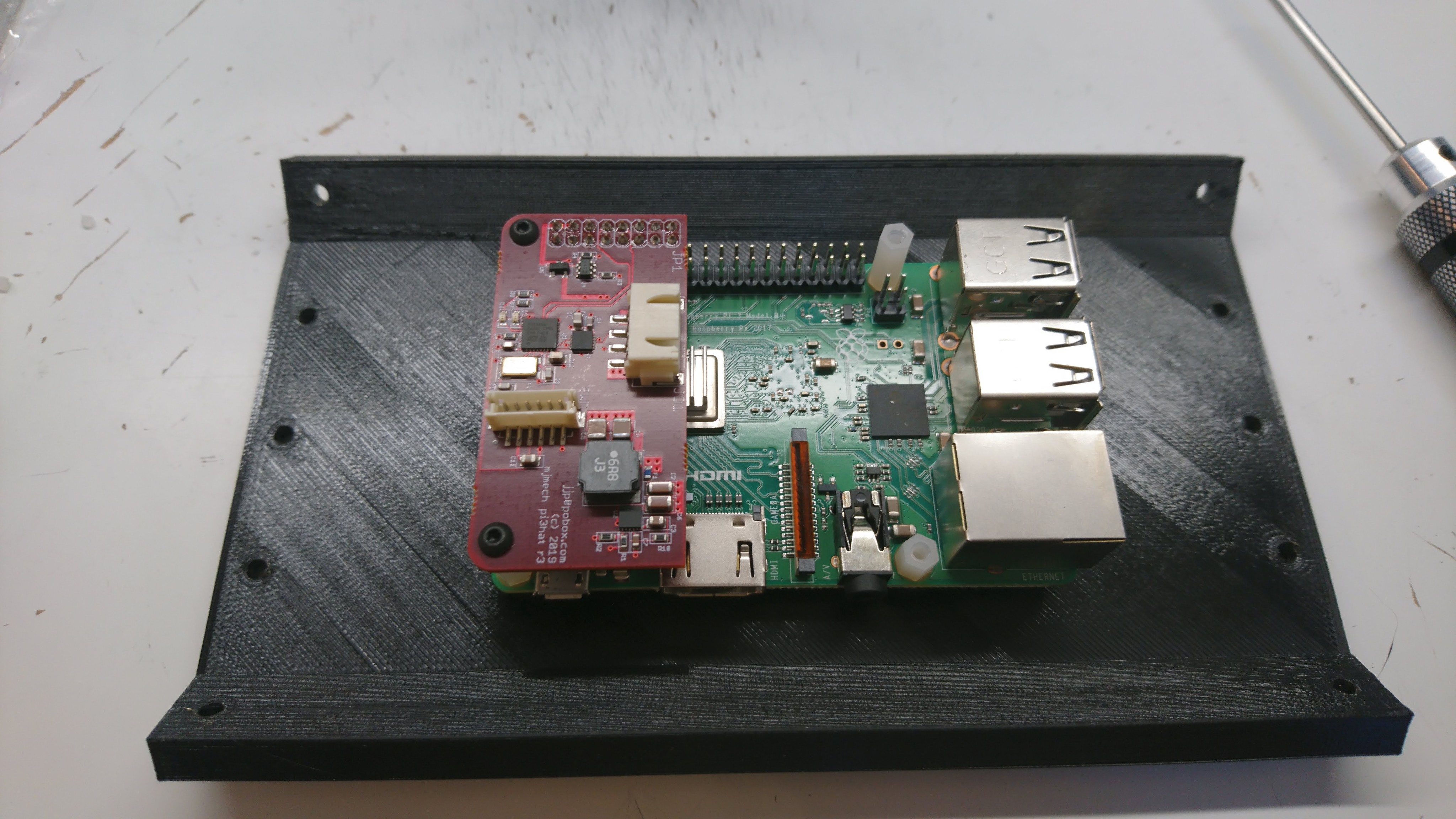Raspberry pi attached