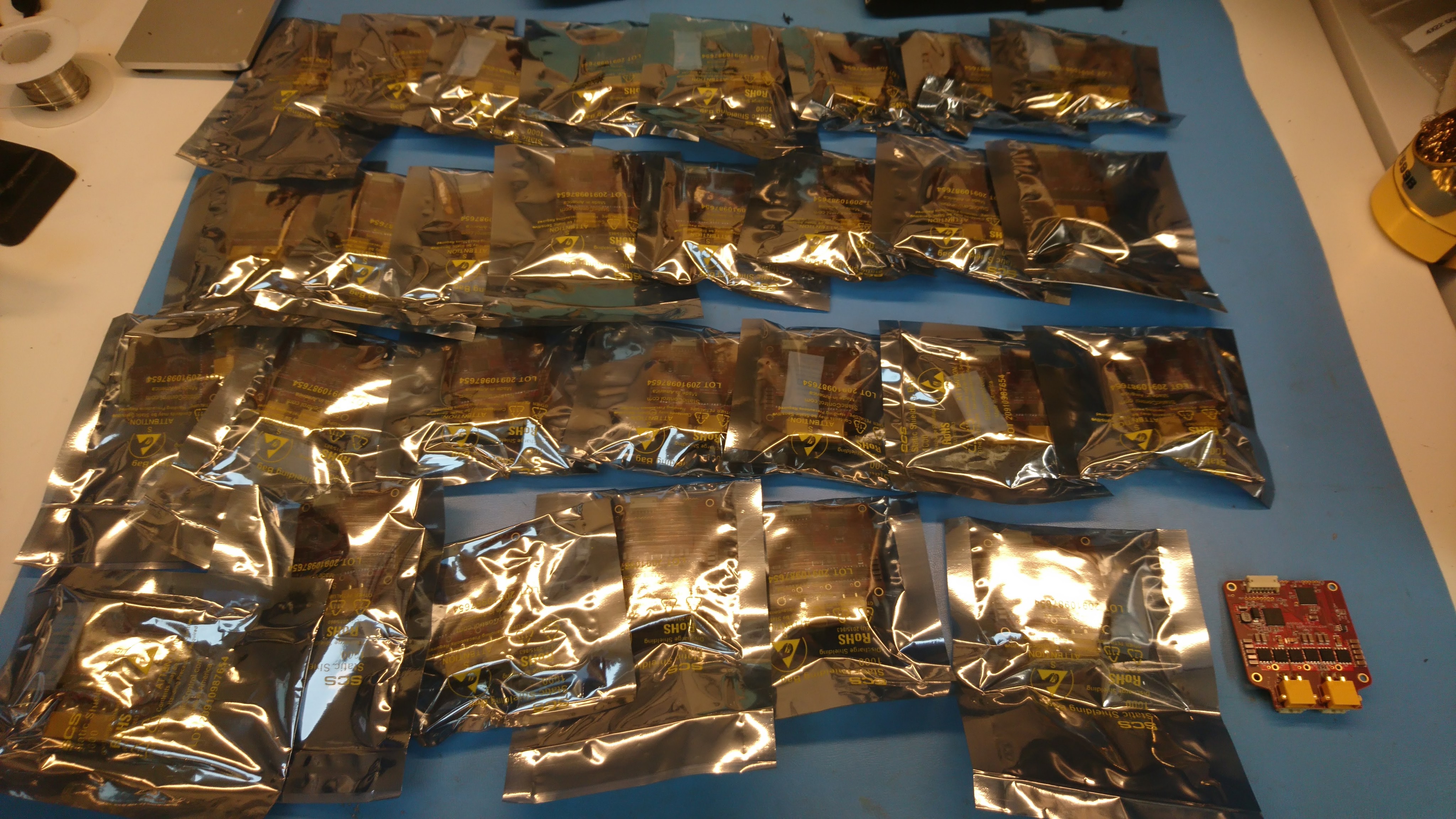 Lots of moteus controllers!