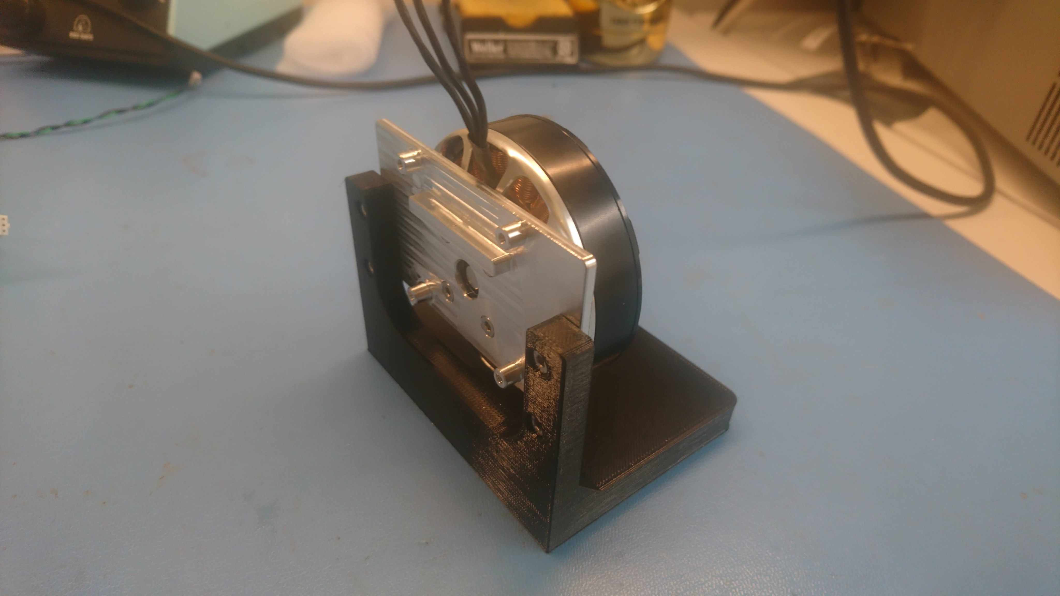 Mounted into the "desk stand"