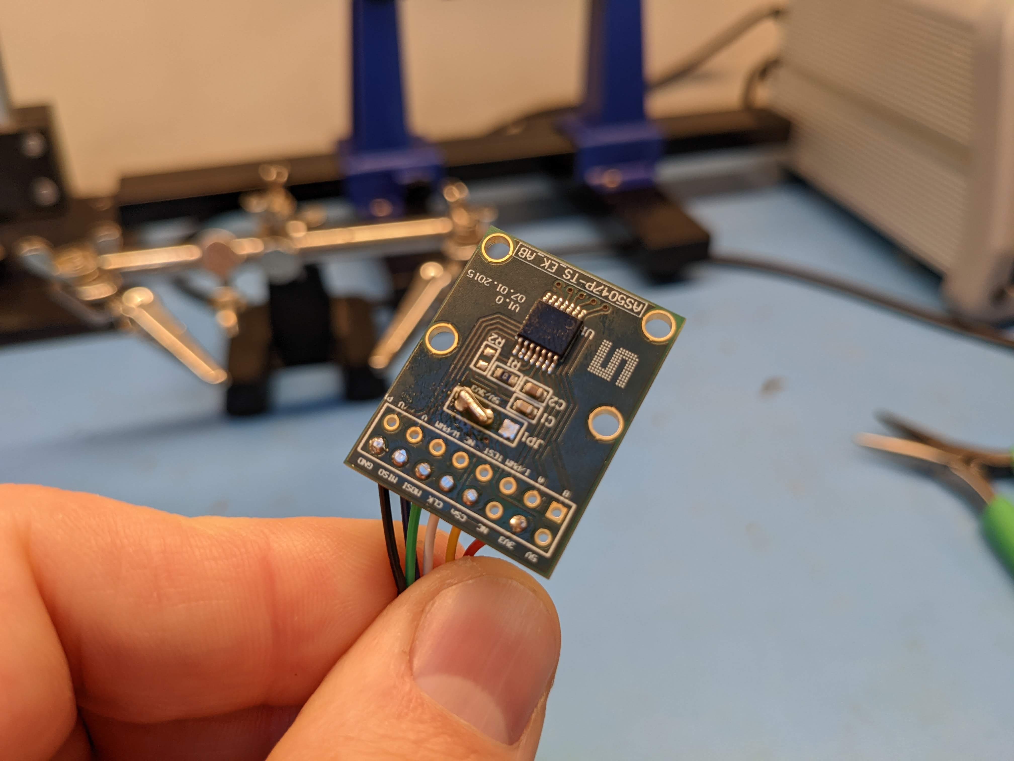 AS5047P breakout configured for 3.3V